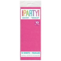 10 TISSUE SHEETS - HOT PINK