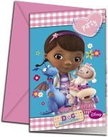 Doc McStuffins Invitations & Envelopes 6CT.