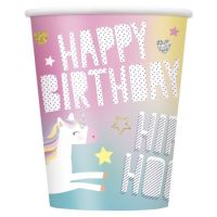 Unicorn Party Cups 9oz 8ct