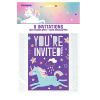 Unicorn Invitations 10Ct