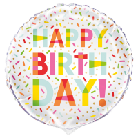Confetti Happy Birthday Multicolour 18" Foil Balloon