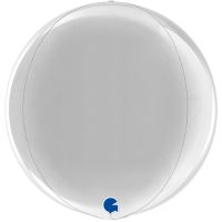 Silver 15" 4D Globe