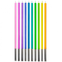 Extra Tall Candles Rainbow 10ct