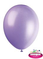 Unique 12" Lilac Lavender Latex Balloons 10 CT.
