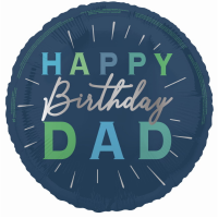 Happy Birthday Dad 18" Foil Balloon