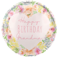 Happy Birthday Grandma 18" Foil Balloon