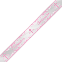 Soft Pink Cross Confirmation - Banner 12Ft.