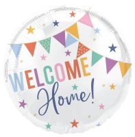 Welcome Home Multi Coloured Stars 18" Foil Balloon