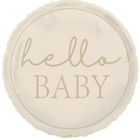 Hello Baby Ivory 18" Foil Balloon