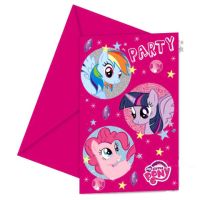 My Little Pony Sparkle Invitations & Envelopes 6ct