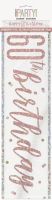 Rose Gold Glitz Age 60 Happy Birthday Foil Banner 9ft
