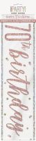 Rose Gold Glitz Age 70 Happy Birthday Foil Banner 9ft