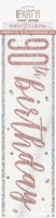 Rose Gold Glitz Age 90 Happy Birthday Foil Banner 9ft