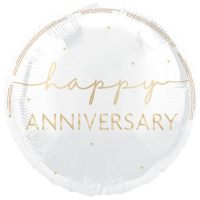 18" Happy Anniversary Foil Balloon