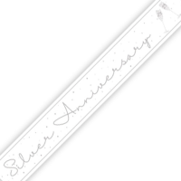 Silver 25th Anniversary Banner