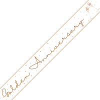 Golden 50th Anniversary Banner 9ft.