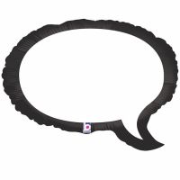 Speech Bubble 24" Foil Balloon Betallic