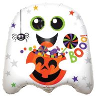 Halloween Ghost Shape 18" Foil Balloon (Packed)