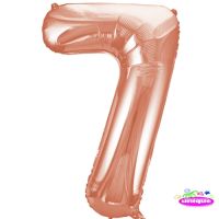 34" Rose Gold No. 7 - Number Foil Balloon