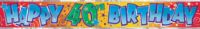 Happy 40th Birthday - Banner