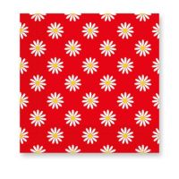 Red Daises 3-ply Paper Napkins 33X33cm 20ct