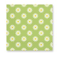 Green Daises 3-ply Paper Napkins 33X33cm 20ct