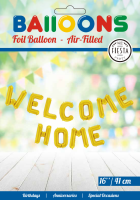 Welcome Home 16" Gold Balloon Banner Kit (11 Balloons w string)