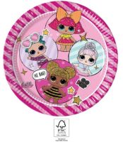 LOL Glitterati Paper Plates 23cm 8ct