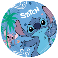 Stitch and Angel Theme Paper Plates 23cm 8ct