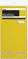 Yellow Plastic Tablecover 1ct