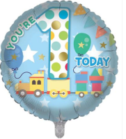 Age 1 Birthday Boy 18" Foil Balloon