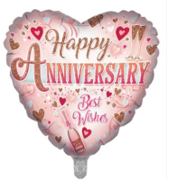 Wedding Anniversary Traditional 18" Foil Balloon