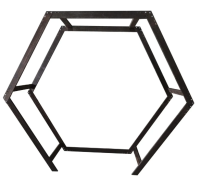 Heptagon KD Wooden Arch Burnt Wood - 254cm