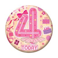 Age 4 Female Small Badges 6ct (5.5cm)