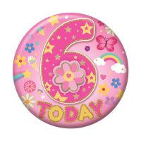 Age 6 Female Small Badges 6ct (5.5cm)
