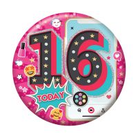 Age 16 Female Small Badges 6ct (5.5cm)