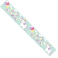 Happy Birthday Female Juvenile Banner (pack of 6)