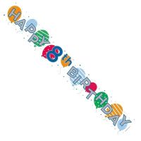 Unisex 8th Birthday Banner (Pack of 6)