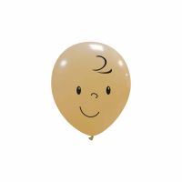Baby Boy Face 5" Superior Latex Balloons 100Ct