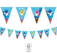 Baby Shark Paper Flag Banner 1ct