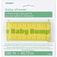 BABY SHOWER MEASURING TAPE GAME 