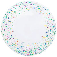 Colourful Dots 20" Bubble Balloon (Single Package)