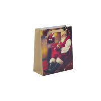 Christmas Traditional Santa Gift Bag M 6ct