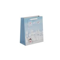 Christmas Village Scene Gift Bag M 6ct