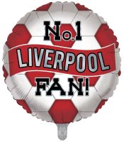 Liverpool No. 1 Soccer Fan 18" Foil Balloon