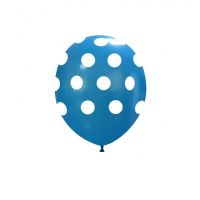 Superior 5" Blue Polka Dots Latex 100ct