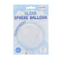 Vortex Clear 24" Sphere Balloon (No Valve)