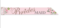 Bridesmaid Paper Sash 1ct