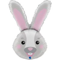 Bunny Head 37" Foil Balloon