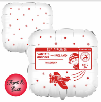 Elf Airlines 18" Christmas Foil Balloon (UNPACKAGED)